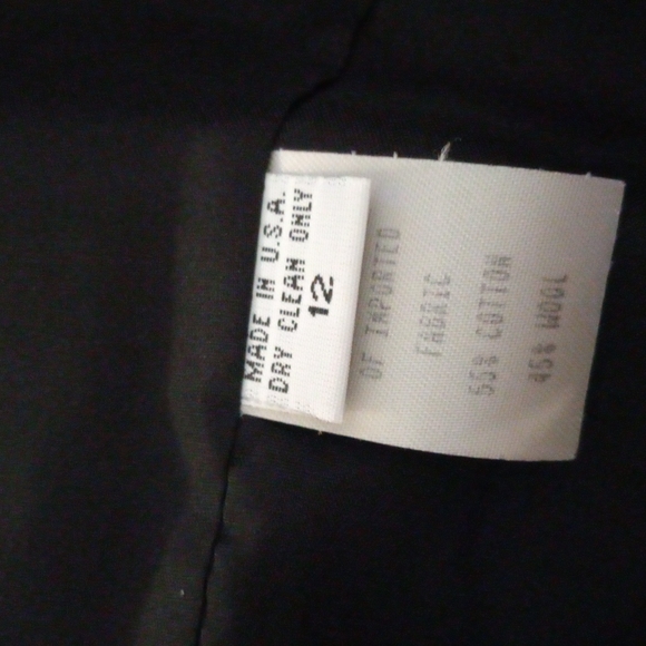Gianni Checked Blazer Sz 12 Cotton/Wool - Picture 7 of 7